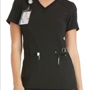 Cherokee Iflex V-Neck Scrub Top Black Small NWOT/ Never worn